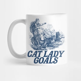 Cat lady goals funny Viking freya spinster childfree Mug